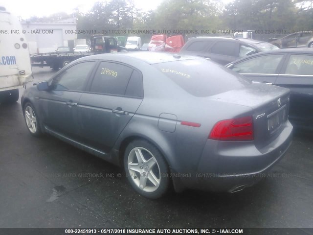 19UUA66255A045853 - 2005 ACURA TL GRAY photo 3