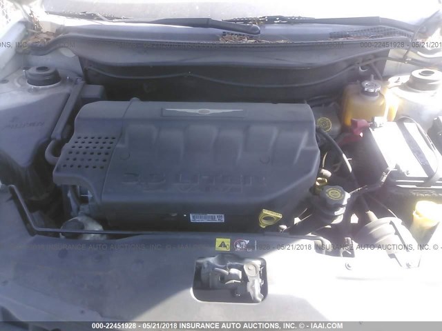 2C8GF68424R637988 - 2004 CHRYSLER PACIFICA WHITE photo 10