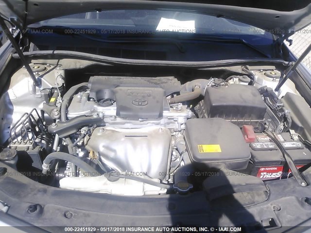 4T1BF1FK6EU450687 - 2014 TOYOTA CAMRY L/SE/LE/XLE 银色 照片 10