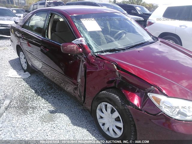 4T1BE32K25U064238 - 2005 TOYOTA CAMRY LE/XLE/SE წითელი ფოტო 6