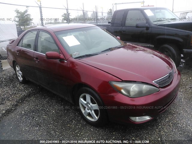 4T1BE32K02U026020 - 2002 TOYOTA CAMRY LE/XLE/SE წითელი ფოტო 1