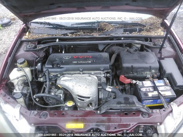 4T1BE32K02U026020 - 2002 TOYOTA CAMRY LE/XLE/SE წითელი ფოტო 10