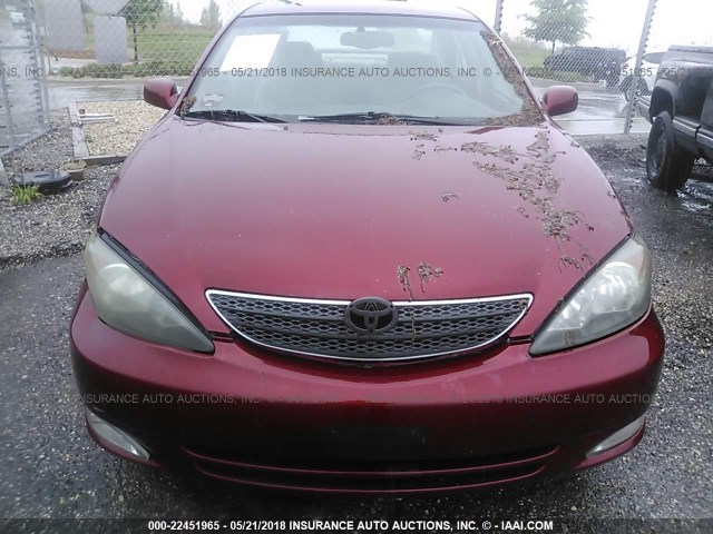 4T1BE32K02U026020 - 2002 TOYOTA CAMRY LE/XLE/SE წითელი ფოტო 6