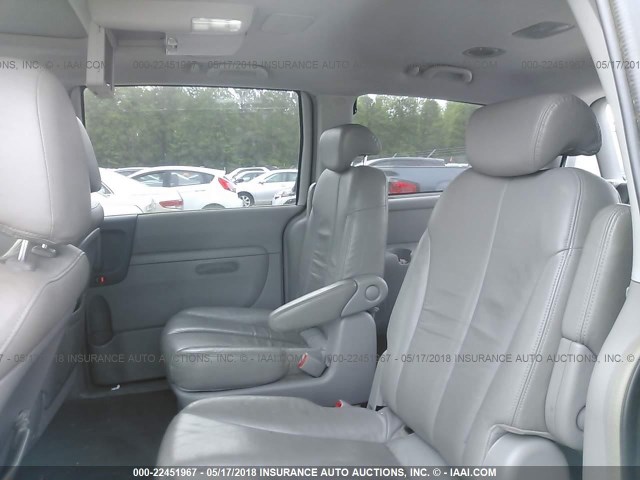 KNDMB233376165271 - 2007 KIA SEDONA EX/LX BLUE photo 8