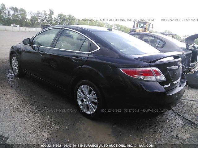 1YVHP82H995M45587 - 2009 MAZDA 6 I BLACK photo 3