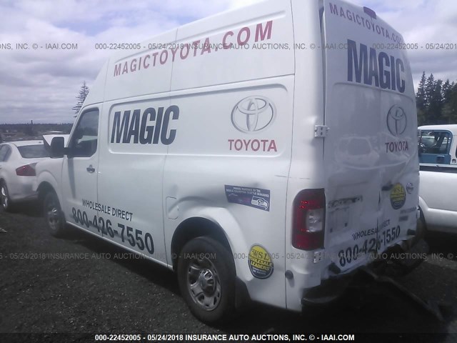 1N6BF0LYXCN109658 - 2012 NISSAN NV 2500 WHITE photo 3