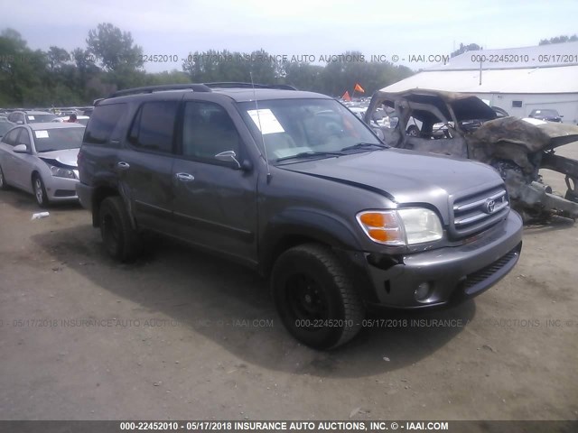 5TDBT48A93S204818 - 2003 TOYOTA SEQUOIA LIMITED GRAY photo 1