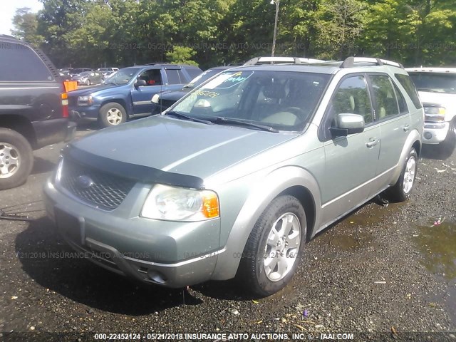 1FMDK05127GA42356 - 2007 FORD FREESTYLE SEL GREEN photo 2