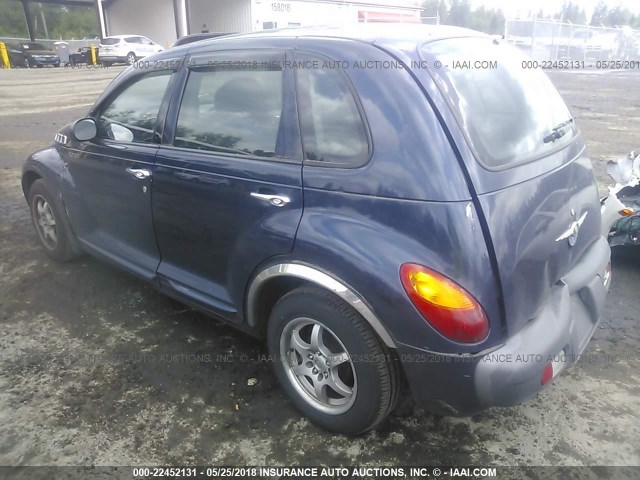 3C4FY48B92T326353 - 2002 CHRYSLER PT CRUISER CLASSIC Dark Blue photo 3