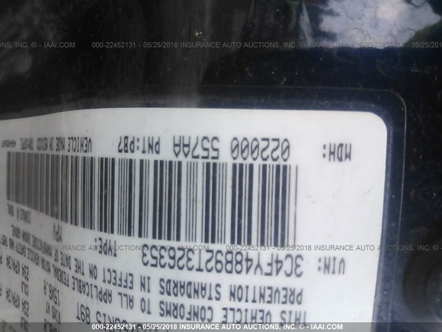 3C4FY48B92T326353 - 2002 CHRYSLER PT CRUISER CLASSIC 深蓝色 照片 9