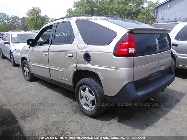 3G7DA03E02S561993 - 2002 PONTIAC AZTEK GOLD photo 3