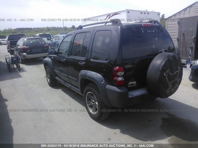 1J4GL38K25W718936 - 2005 JEEP LIBERTY RENEGADE BLACK photo 3