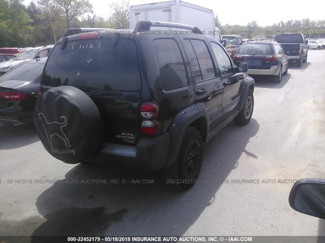 1J4GL38K25W718936 - 2005 JEEP LIBERTY RENEGADE BLACK photo 4