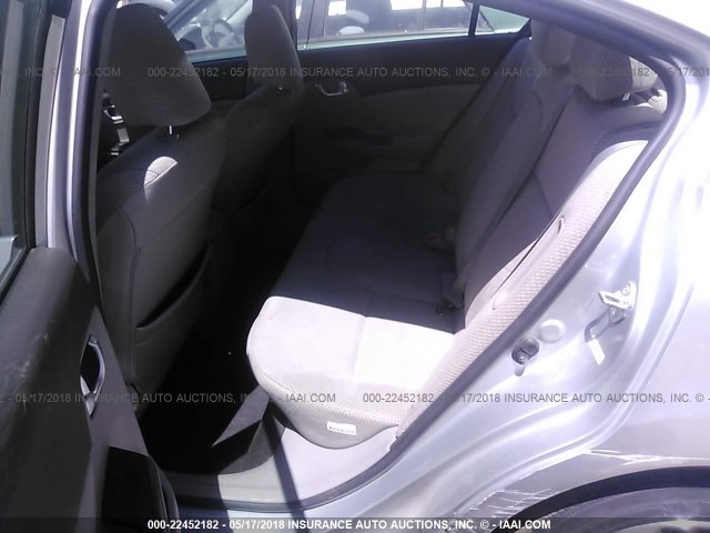 JHMFB4F21CS005381 - 2012 HONDA CIVIC HYBRID SILVER photo 8