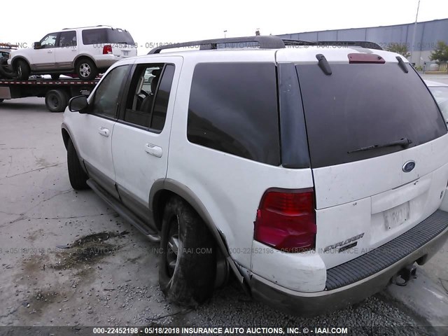 1FMZU64WX3ZB18405 - 2003 FORD EXPLORER EDDIE BAUER WHITE photo 3