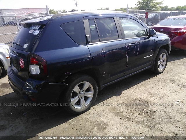 1C4NJCBB0FD334209 - 2015 JEEP COMPASS SPORT BLUE photo 4