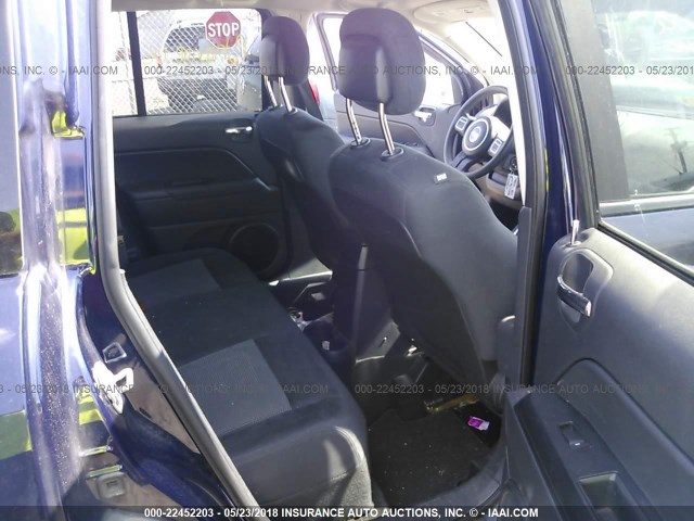 1C4NJCBB0FD334209 - 2015 JEEP COMPASS SPORT BLUE photo 8