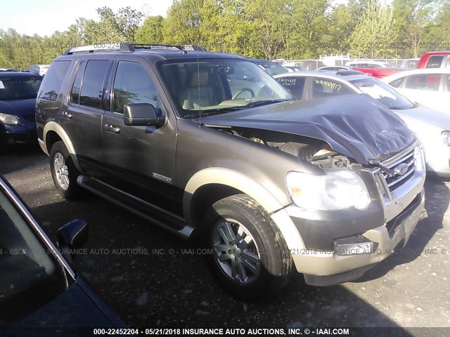 1FMEU74E27UB09406 - 2007 FORD EXPLORER EDDIE BAUER GRAY photo 1