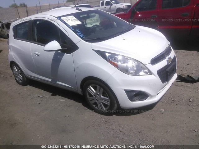 KL8CD6S97EC552321 - 2014 CHEVROLET SPARK 1LT WHITE photo 1