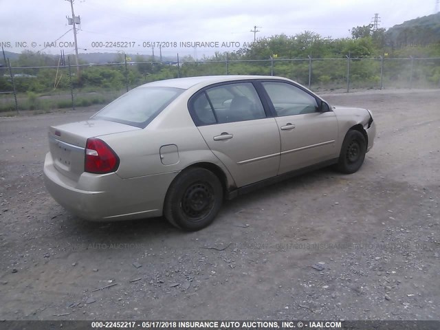 1G1ZS58F47F311888 - 2007 CHEVROLET MALIBU LS ოქროსფერი ფოტო 4