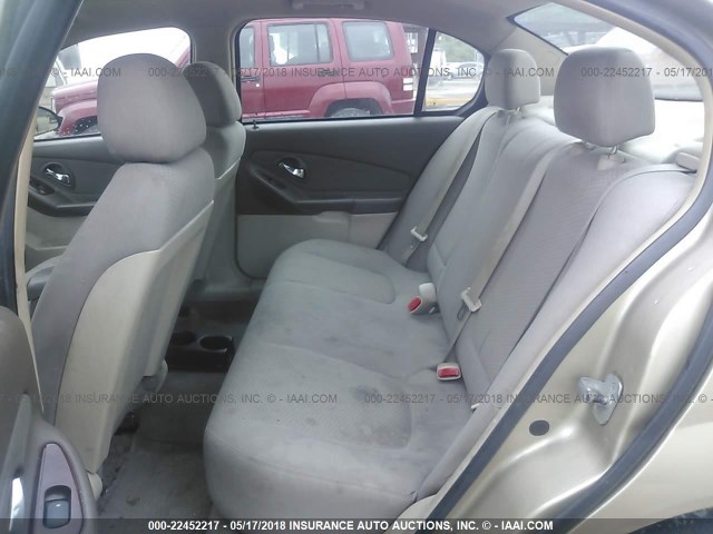 1G1ZS58F47F311888 - 2007 CHEVROLET MALIBU LS ოქროსფერი ფოტო 8