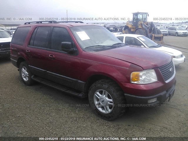 1FMPU16565LA06219 - 2005 FORD EXPEDITION XLT წითელი ფოტო 1