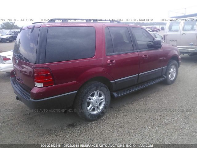 1FMPU16565LA06219 - 2005 FORD EXPEDITION XLT წითელი ფოტო 4