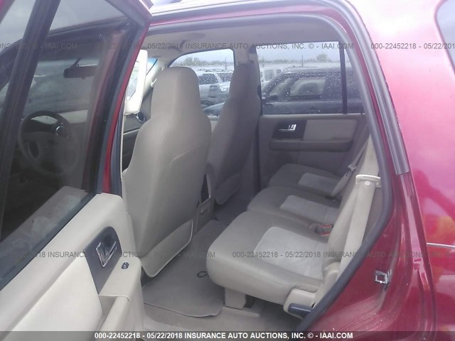 1FMPU16565LA06219 - 2005 FORD EXPEDITION XLT წითელი ფოტო 8