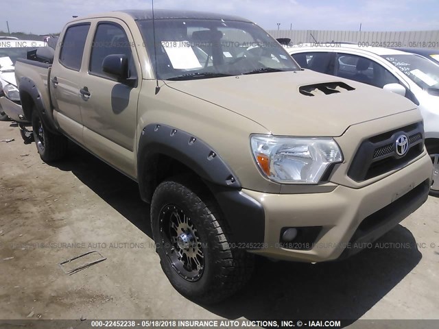 5TFJU4GN4CX019146 - 2012 TOYOTA TACOMA DOUBLE CAB PRERUNNER BROWN photo 1