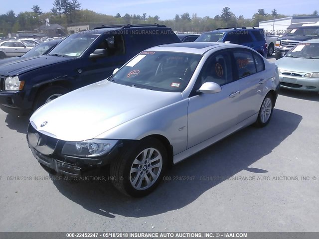 WBAVD13536KT80386 - 2006 BMW 325 XI SILVER photo 2