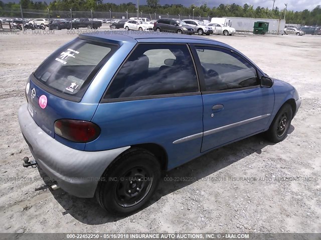 2S2AB21H616600857 - 2001 SUZUKI SWIFT GA/GL BLUE photo 4