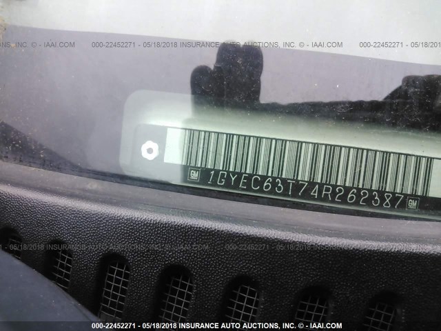 1GYEC63T74R262387 - 2004 CADILLAC ESCALADE LUXURY Boz foto 9