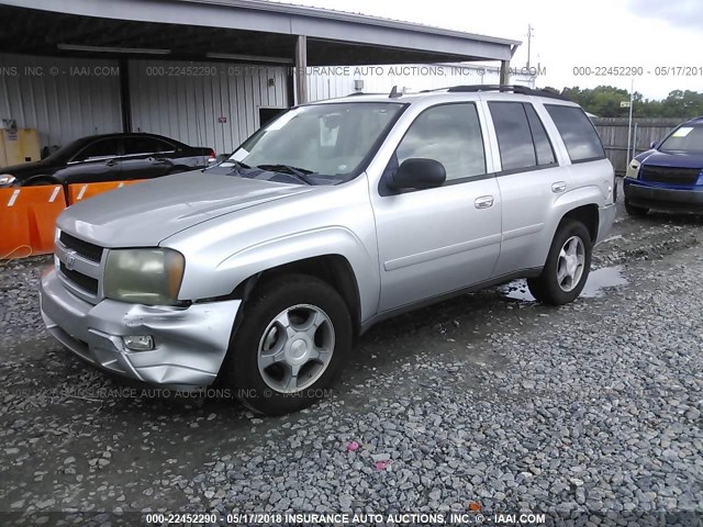 1GNDS13S182117138 - 2008 CHEVROLET TRAILBLAZER LS/LT SILVER photo 2