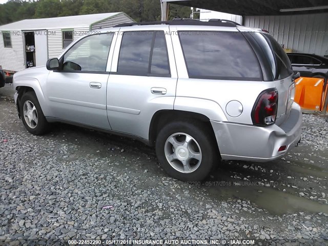 1GNDS13S182117138 - 2008 CHEVROLET TRAILBLAZER LS/LT SILVER photo 3