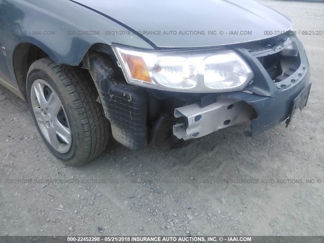 1G8AZ55F57Z170813 - 2007 SATURN ION LEVEL 2 GREEN photo 6