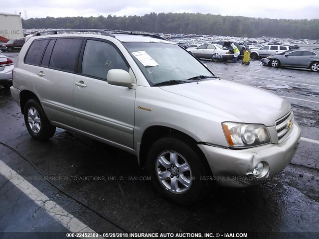 JTEHF21A320090344 - 2002 TOYOTA HIGHLANDER LIMITED GOLD photo 1