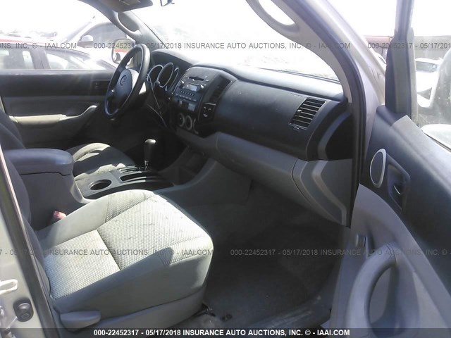 5TEUU42N68Z544309 - 2008 TOYOTA TACOMA ACCESS CAB Сұр фото 5