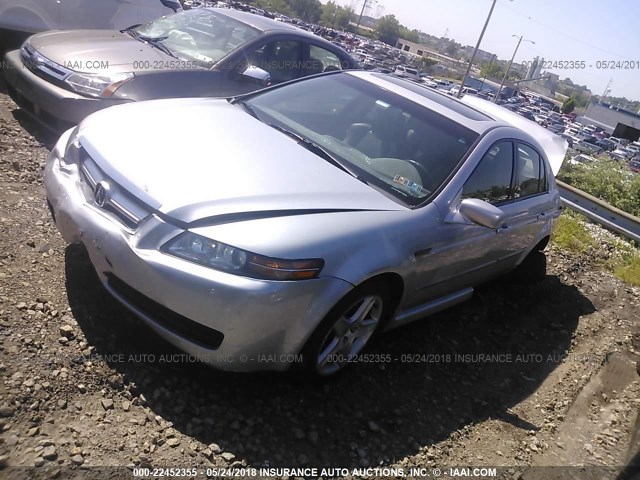 19UUA66285A079267 - 2005 ACURA TL SILVER photo 2