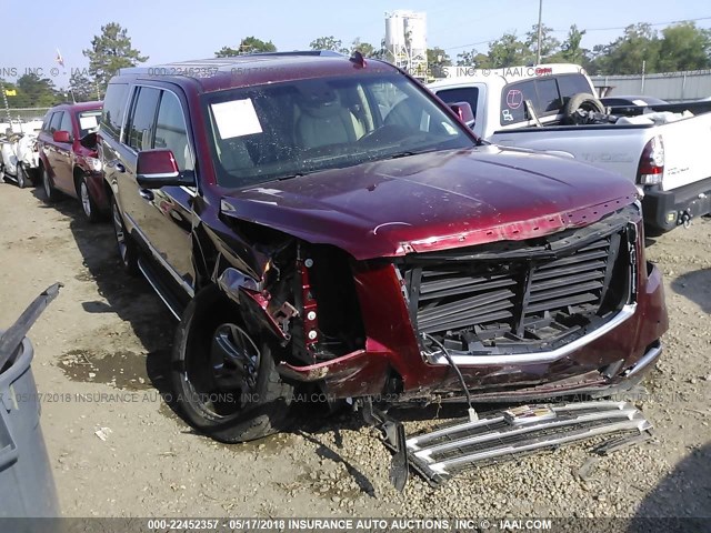 1GYS3HKJ4HR142454 - 2017 CADILLAC ESCALADE ESV LUXURY RED photo 1