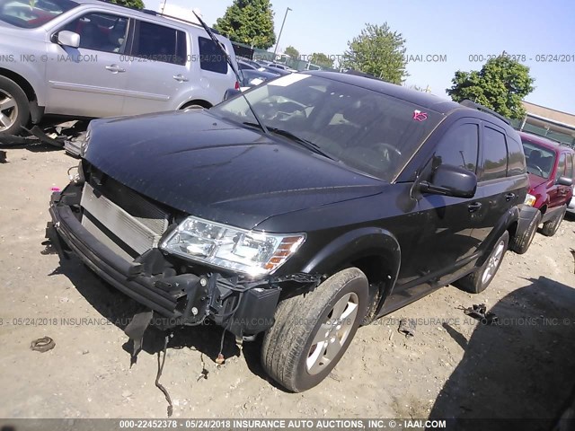 3D4PG1FG4BT530498 - 2011 DODGE JOURNEY MAINSTREET BLACK photo 2