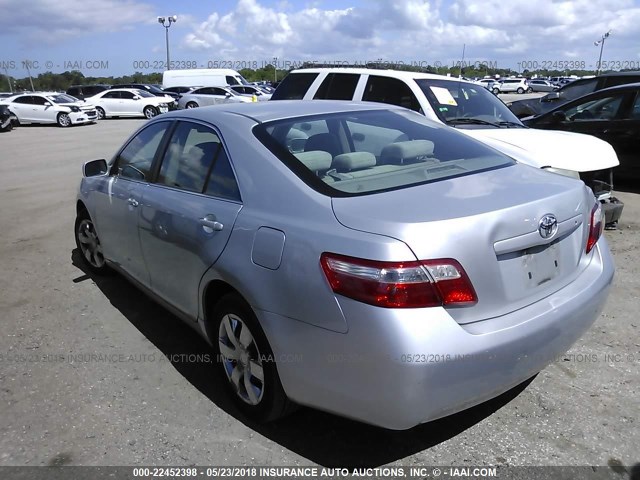 4T1BE46K97U673376 - 2007 TOYOTA CAMRY NEW GENERAT CE/LE/XLE/SE SILVER photo 3