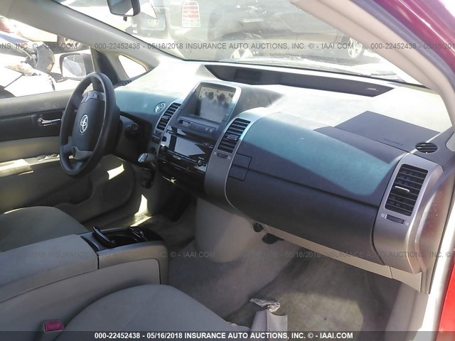 JTDKB20U767542407 - 2006 TOYOTA PRIUS წითელი ფოტო 5