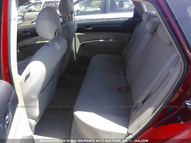 JTDKB20U767542407 - 2006 TOYOTA PRIUS წითელი ფოტო 8