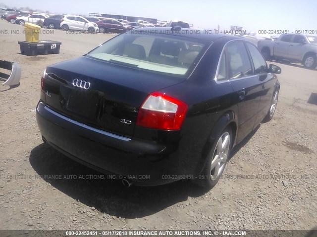 WAUJT68E65A040192 - 2005 AUDI A4 3.0/3.0 SPECIAL BLACK photo 4