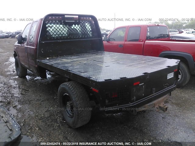 1FTSX31L13EC72272 - 2003 FORD F350 SRW SUPER DUTY MAROON photo 3