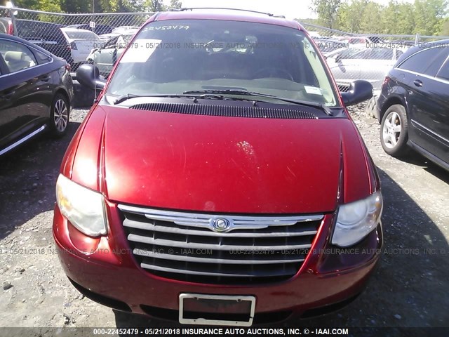 2A4GP54LX6R906581 - 2006 CHRYSLER TOWN & COUNTRY TOURING RED photo 6