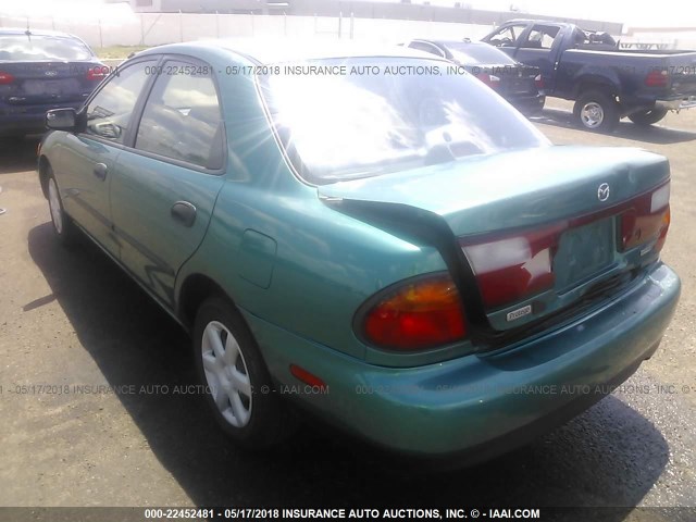 JM1BC1419W0198272 - 1998 MAZDA PROTEGE DX/LX/ES GREEN photo 3