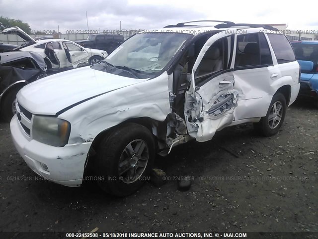 1GNDS13S972191163 - 2007 CHEVROLET TRAILBLAZER LS/LT WHITE photo 2