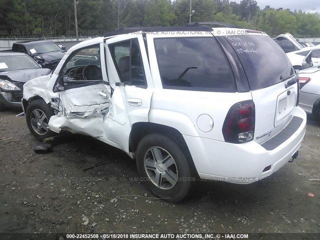 1GNDS13S972191163 - 2007 CHEVROLET TRAILBLAZER LS/LT WHITE photo 3