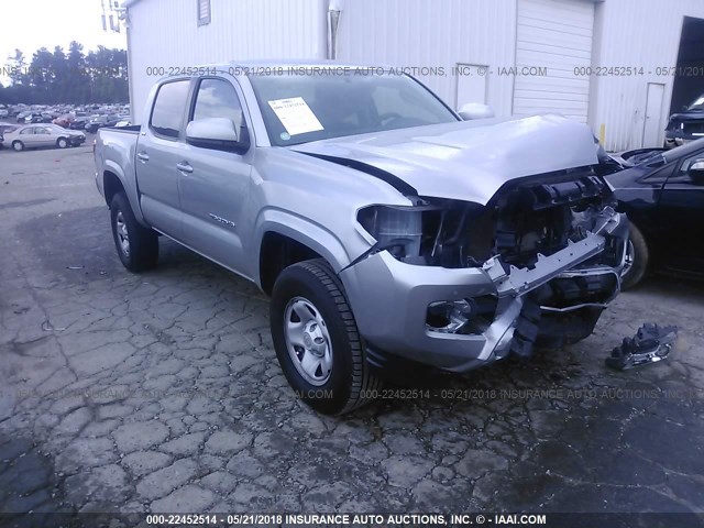 5TFAZ5CN5GX006344 - 2016 TOYOTA TACOMA DBL CAB/SR5/TRD SPORT/OR SILVER photo 1